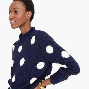 Women's 1988 roll- neck™m cropped sweater
in dot